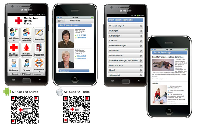 QR-Codes für iPhone- und Android-Geräte